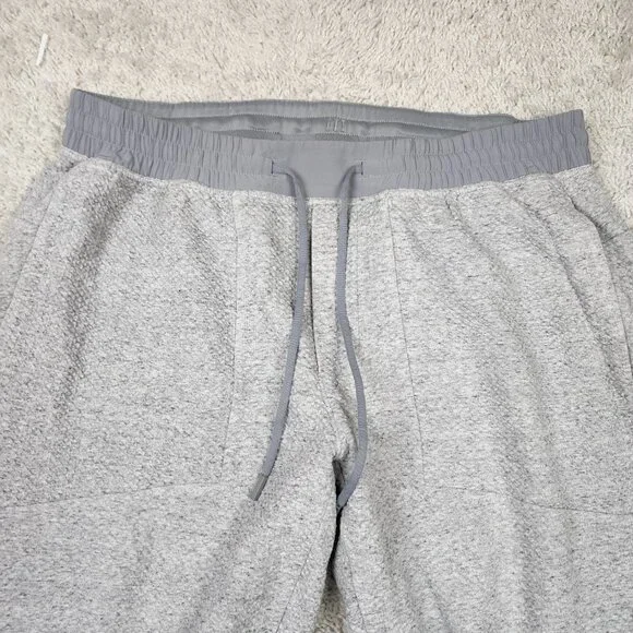 Lululemon Men Grey Silver Drawstring Diamond Jogger Size 2XL XXL Casual Stretch